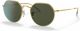 Ray-Ban Jack  Zonnebril - RB3565 - Goud / Groen