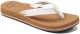 Reef Cushion Breezecloud Dames Slippers - Cognac/Wit - Maat 37,5