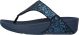 FitFlop Lulu Glitter Dames Slippers - Blauw - Maat 38