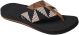 Reef Spring Wovenpebble Dames Slippers - Zwart/Bruin - Maat 42,5