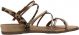 Tamaris Leopard Sandalen beige Textiel - Dames - Maat 40