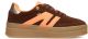 POSH by Poelman NOË Dames Sneakers - Donker Bruin 39
