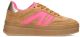 POSH by Poelman NOË Dames Sneakers - Beige Met Roze Combinatie Maat 39