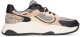 POSH by Poelman MACY Dames Sneakers - Wit Met Beige Combinatie Maat 40