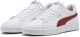 PUMA Puma Smash 3.0 L Unisex Sneakers - PUMA White-Bordeaux Red Maat 39