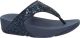 FitFlop Lulu Glitter Toe-Thongs PU Glitter Dames Slippers - Midnight Navy Maar 39