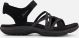 Skechers Maat 40 REGGAE SLIM - MEADOW GRAZER Dames Sandalen - Zwart
