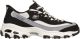 Skechers Maat 38  D LITES-SMOOTH NOSTALGIA Dames Instappers - Zwart / Naturel