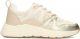POSH by Poelman CAROCEL Dames Sneakers - Wit Met Beige Combinatie - 37