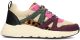POSH by Poelman CAROCEL Dames Sneakers - Paars Met Zwart Combinatie Maat 38