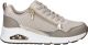 Skechers Uno- Metallic Sliders Dames Sneakers - Beige Maat 40
