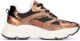 PS Poelman TOKIO Dames Sneaker - Brons met combinatie - Maat 40