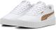 PUMA Carina 3.0 Animal Jr Meisjes Sneakers - PUMA White-Light Sand-PUMA Gold 38.5