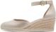 Tamaris Espadrilles Sleehak goud Leer - Maat 38