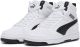 Puma Rebound V6 Mid Jr Unisex Sneakers - PUMA White-PUMA Black Maat 36