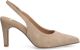SHOWMODEL Manfield - Dames - Beige suède slingbacks - Maat 39