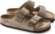 Birkenstock Arizona FL WB Narrow Unisex Slippers - Tabacco Brown - Maat 38