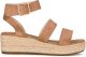 POSH by Poelman JUNE Dames Sandalen - Beige - Maat 42