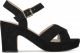 POSH by Poelman MARY Dames Sandalen - Zwart - Maat 41