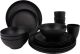 Bo-Camp - Industrial - Servies - Orville - 16 Stuks - Zwart