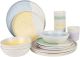 Bo-Camp - Pastel - Servies - Annecy - 15 Stuks
