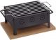 Tafel barbecue voor binnen en buiten 25x20cm inclusief RVS rooster SHOWMODEL 