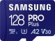 Samsung PRO Plus - Micro SD Kaart met Kaartlezer - 180 & 130 MB/s - 128 GB