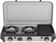 Campingaz Camping Kitchen 2 Multi-Cook campingkooktoestel – 3-delig kookoppervlak – elektronische ontsteking - zilvergrijs