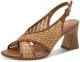 Tamaris Sandalen Met Hak cognac Raffia - Maat 39