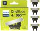 Philips OneBlade 360 Blade - Vervangmesjes - 4 stuks - QP440/50