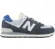 New Balance U574 Unisex Sneakers - BLACK CEMENT Maat 44.5