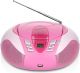 Draagbare radio CD speler ROZE met MP3 optie en USB Lenco SCD-37