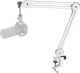 FIFINE - BM63 - Wit - Universele Boom Arm - Microfoon Arm - Zonder Microfoon - Horizontaal & Verticaal - Tot 2kg Gewicht - Inclusief Kabelbinders