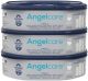 AngelCare Navulling Luieremmer Baby - Achthoekige Navulcassettes - Voor Dress Up - 3 Stuks