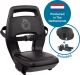Qibbel Junior 6+ Fietsstoeltje Achter Bagagedrager bevestiging - QuickConnect - Fietszitje – Midnight Black - inclusief voetbeschermingsplaten en voetsteunen