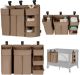 Lionelo Sidepocket Large – Bedside Pocket Wiegorganizer 58×11×58 cm – 3-delig modulair ontwerp met ritsvak – Voor reisbed, co-sleeper & box – Verstevigd, multifunctioneel & afneembaar – Luiers, doekjes & accessoires