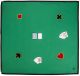 Kaartkleed – 120 x 120 cm – 100% Katoen – Met 4 Applicaties – Wasbaar – Speelkleed voor Kaartspellen en Spelavonden – Engelhart
