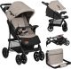 Lionelo Buggy - Lichte en Duurzame Kinderwagen - 5-Punts Gordel - Rugleuningverstelling tot Ligpositie - Verlengd Luifel met Venster - Grote Mand - Praktische Tas en Organizer - Schokdempers - Geschikt voor Kinderen tot 15 kg