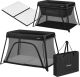 Lionelo Alice – 3 in 1 Baby bed, Box en Reisbedje – Campingbed - Matras met T25-schuim – 2 Hoogteposities – Lichtgewicht (5.5 kg) – Compact opvouwbaar – Ritssluiting – Inclusief draagtas – Afneembare wasbare hoes