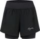 Rogelli Essential 2-in-1 Hardloopshort - Dames - Zwart - Maat XL