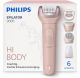 Philips Epilator Series 9000 – Draadloze Nat & Droog Elektrische Epilator, Ontharing voor Volledig Lichaam, met ProGuide, 6 Accessoires, 60 min. Gebruikstijd, Model BRE718 /00
