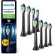 Philips Sonicare W2 Optimal White - Opzetborstels - Verpakking van 8- Zwart - Wittere Tanden - HX6068/88