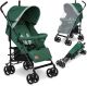 Lionelo Elia - Buggy - Lichte 7kg en Duurzame Kinderwagen - Paraplu Buggy - 5-Punts Gordel - Rijke set - Grote Mand - Muskietennet - Geschikt voor Kinderen tot 15 kg - Verstelbare rugleuning tot Ligpositie en voetensteun - van 6 maanden tot 5 jaar