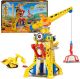 Rubble & Crew - Blafwerf Hijskraan-speelset met Rubble-figuurtje en 340 g Kinetic Build-It speelzand - PAW Patrol speelgoed