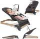 Lionelo June Wipstoel Baby - tot 9 kg - 3-punts veiligheidsgordels - Lichtgewicht - Natuurlijke Schommelbeweging - Ergonomisch - Afneembare Speelboog - Plat Opvouwbaar - Zachte Bekleding - Gecertificeerd - Babyschommel & Wipstoeltje