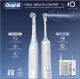 Oral-B iO4 & OxyJet, Volwassene, Roterende-oscillerende tandenborstel, Dagelijkse verzorging, Delicaat, Super sensitive, Whitening, Wit, 2 min, Batterij/Accu