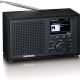 Lenco Radio op Batterijen - Compacte DAB FM Radio - Bluetooth - Houten behuizing - DAR-017BK - Zwart