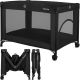 Lionelo Campingbedje 3in1: Baby bed + Reisbedje + Box – met Comfortabele Matras – Compact en Licht – Opvouwbaar – Zij-ingang – Stalen Frame – Reistas – Tot 15 kg – 70 x 100 cm – Lionelo Amelie