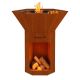Barbecook Nestor Original - Houtbarbecue - Corten staal - 92x92x101cm