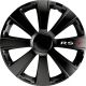 Wieldoppen 15 inch RS-T Zwart - ABS Autostyle 